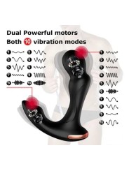 Vibrador Anal Masajeador De Prostata De Doble Motor