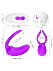 Vibrador Doble penetración y punto G .S-Hande Danny