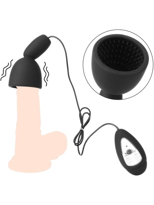 Vibrador para hombres con forma de glande .10 Frecuencias . Con Mando Vibrador para hombres con forma de glande .10 Frecuencias . Con Mando
