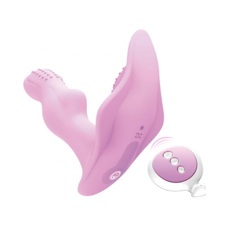 Vibrador de mariposa con control remoto