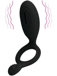 Pretty Love Anillo Vibrador Ethel Color Negro