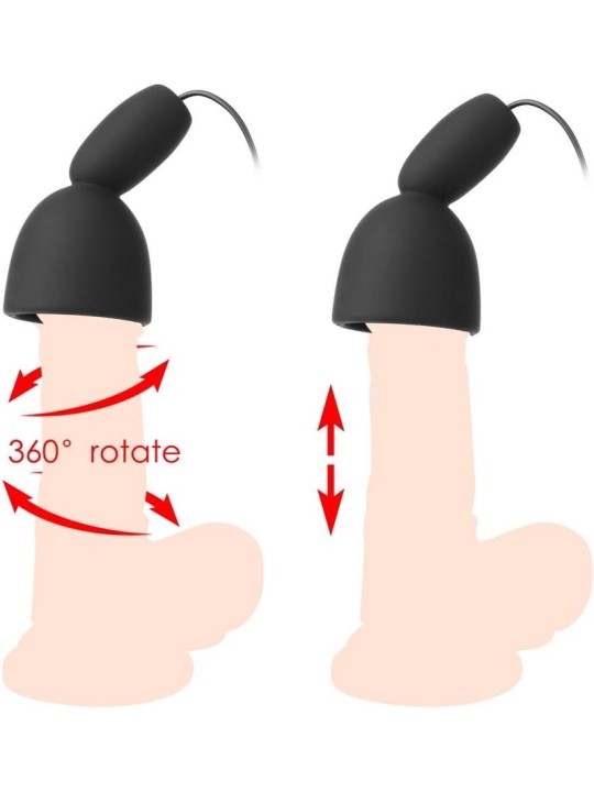 Vibrador para hombres con forma de glande .10 Frecuencias . Con Mando Vibrador para hombres con forma de glande .10 Frecuencias . Con Mando