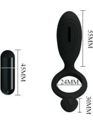 Pretty Love Anillo Vibrador Ethel Color Negro