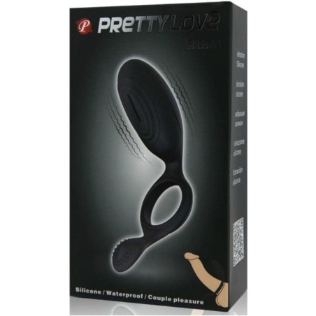Pretty Love Anillo Vibrador Ethel Color Negro