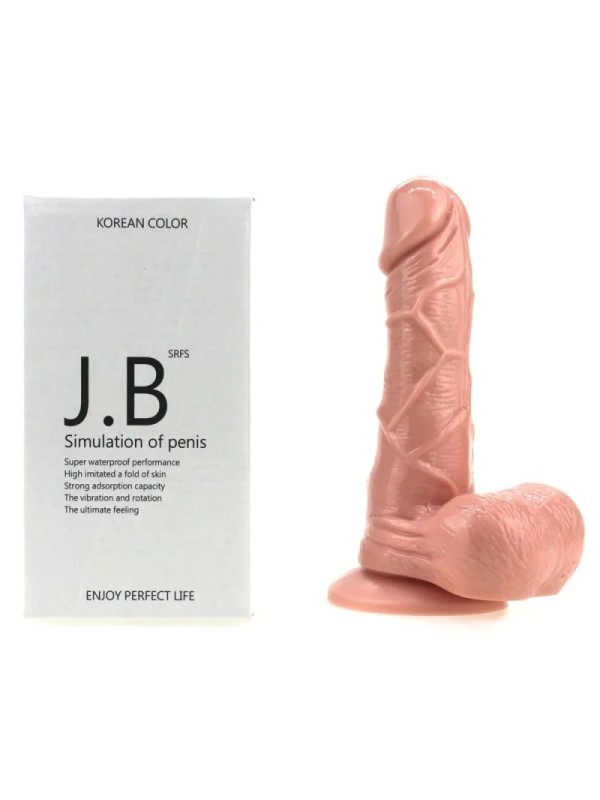 Dildo con ventosa simulador pene 7" ( 19cm )