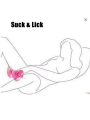 Vibrador de masaje con lengua , masajeador corporal con punto G