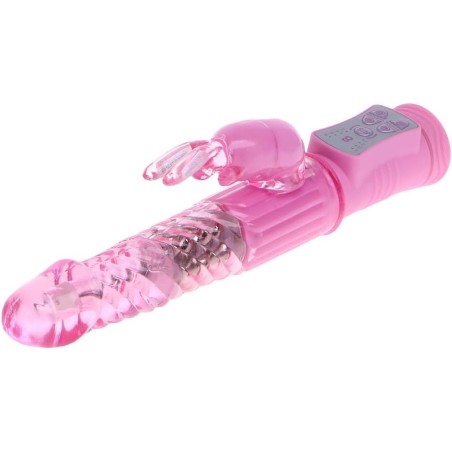 Vibrador de 8 velocidades con Forma de Conejo Rosa