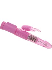 Vibrador de 8 velocidades con Forma de Conejo Rosa
