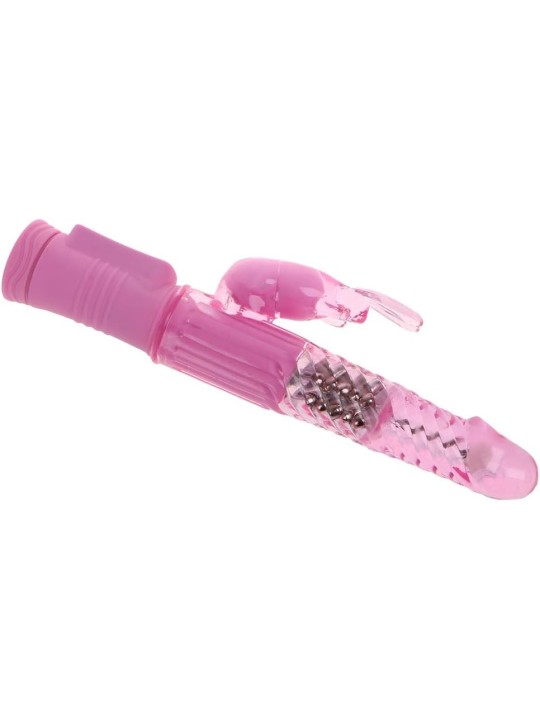 Vibrador de 8 velocidades con Forma de Conejo Rosa