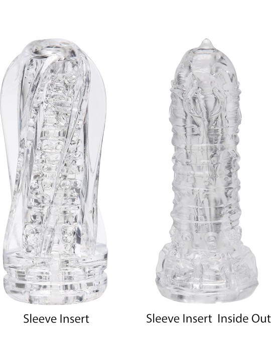 Masturbador masculino, Copa de masturbador helicoidal transparente
