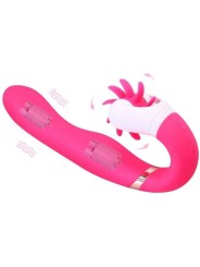 Vibrador Doble motor 12 velocidades de rotación lengua Oral lamiendo clítoris