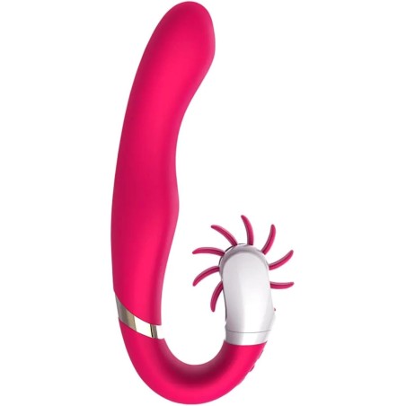 Vibrador Doble motor 12 velocidades de rotación lengua Oral lamiendo clítoris