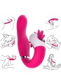 Vibrador Doble motor 12 velocidades de rotación lengua Oral lamiendo clítoris