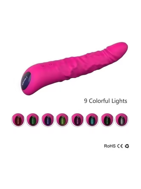 Dildo para mujer Vibrador súper suave Shande .Color Lila