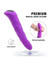 Dildo para mujer Vibrador súper suave Shande .Color Lila