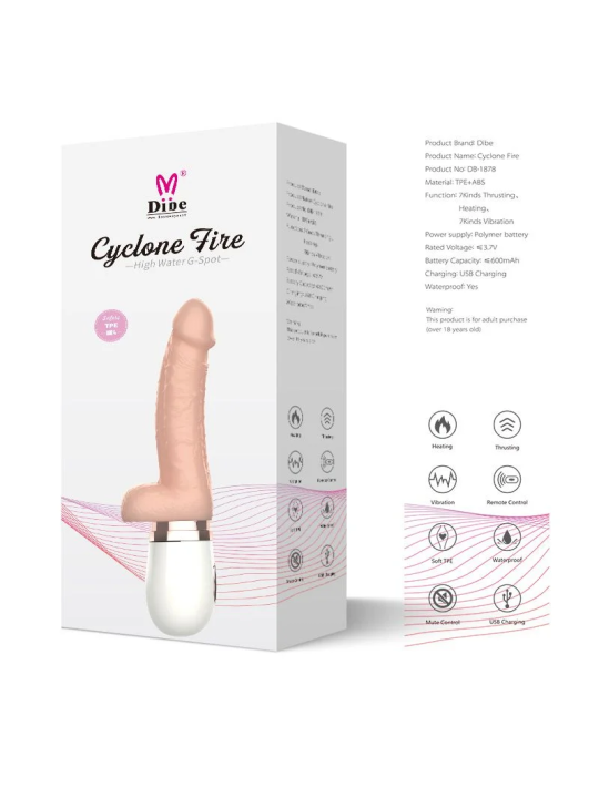 Mini Máquina de Sexo , Dildo Vibrador Dibe Cyclone Fire Mini Máquina de Sexo , Dildo Vibrador Dibe Cyclone Fire