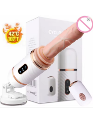 Dibe Cyclone Fire Vibrador con calefacción automática para mujer